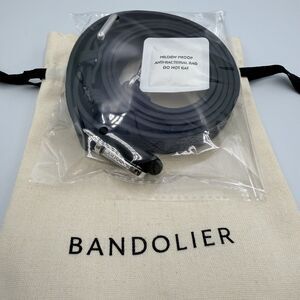 BANDOLIER Black Leather "HAILEY" Crossbody Phone Strap Replacement Accessory New